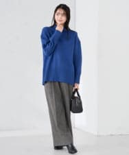 K2FAD46044 a.v.v(アー・ヴェ・ヴェ) 【洗える/静電気が起きにくい】バックスリットニット レッド