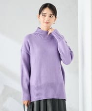 K2FAD46044 a.v.v(アー・ヴェ・ヴェ) 【洗える/静電気が起きにくい】バックスリットニット レッド