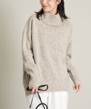 K2FAS48054 a.v.v(アー・ヴェ・ヴェ) MIXヤーンタートルネックチュニックニット ベージュ