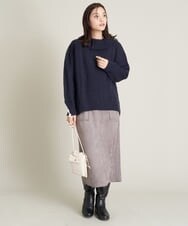 K2FAS52044 a.v.v(アー・ヴェ・ヴェ) アラン柄ハイネックニット アイボリー