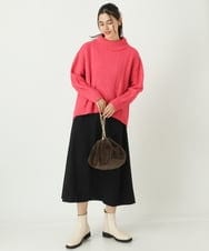 K2FAS52044 a.v.v(アー・ヴェ・ヴェ) アラン柄ハイネックニット アイボリー