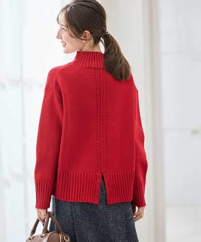 K2FBD73044  【WEB限定】クロップドバックスリットニット