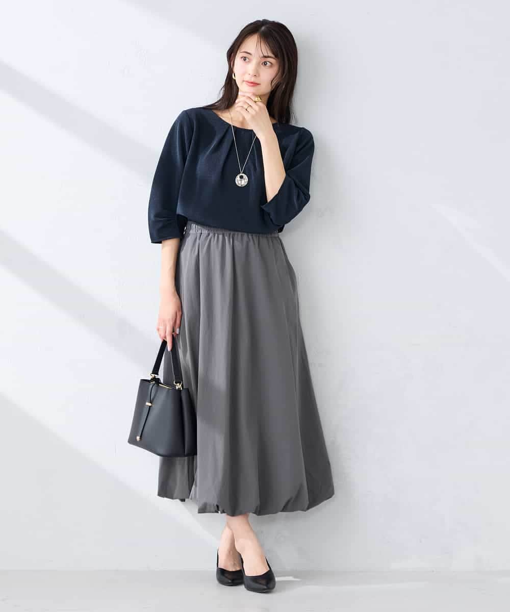 K2HFD21059 a.v.v(アー・ヴェ・ヴェ) バルーンスカート ホワイト