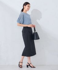 K2HHD41059 a.v.v(アー・ヴェ・ヴェ) ストレッチナロースカート ベージュ