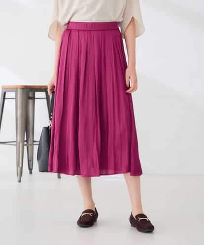 K2HKD18049 a.v.v エアリー サテン フレア スカート
