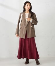 K2JJA06109 a.v.v(アー・ヴェ・ヴェ) 【マシンウォッシャブル】ダブルブレストジャケット ネイビー