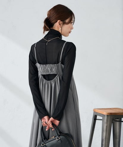 K2KAD05029  シアーストレッチハイネックトップス