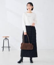 K2KAG15035 a.v.v(アー・ヴェ・ヴェ) アソート ロゴ プリント 長袖 Tシャツ ダークグレー