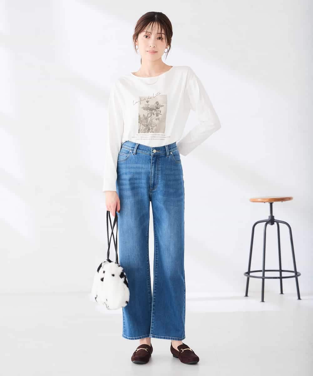 K2KAG15035 a.v.v(アー・ヴェ・ヴェ) アソート ロゴ プリント 長袖 Tシャツ ダークグレー