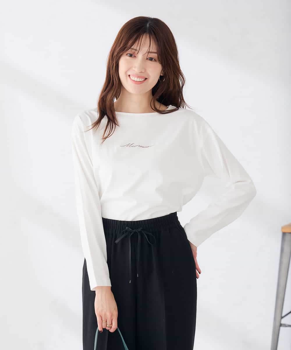 K2KAG15035 a.v.v(アー・ヴェ・ヴェ) アソート ロゴ プリント 長袖 Tシャツ ダークグレー