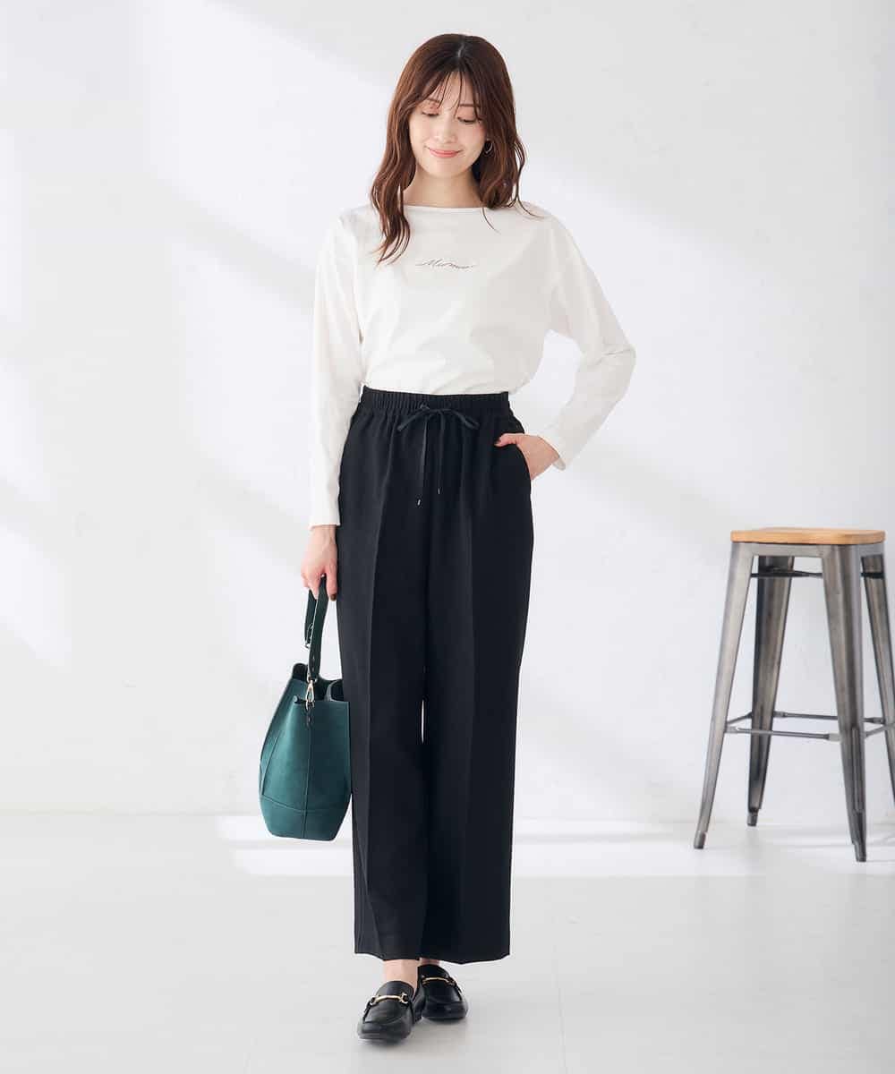 K2KAG15035 a.v.v(アー・ヴェ・ヴェ) アソート ロゴ プリント 長袖 Tシャツ ダークグレー