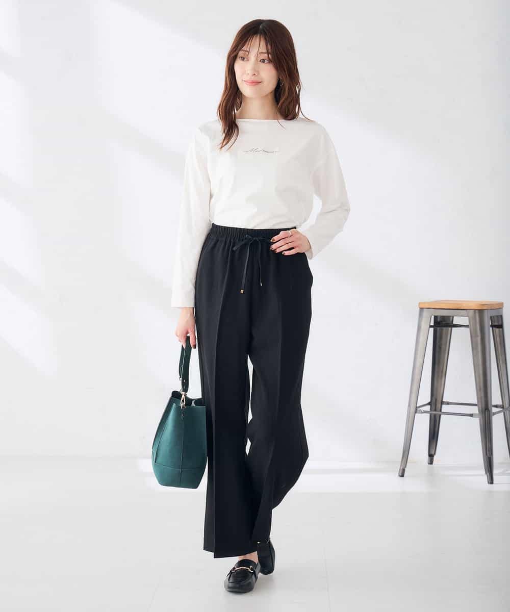 K2KAG15035 a.v.v(アー・ヴェ・ヴェ) アソート ロゴ プリント 長袖 Tシャツ ダークグレー