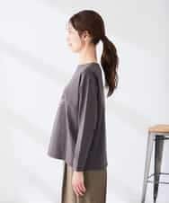 K2KAG15035 a.v.v(アー・ヴェ・ヴェ) アソート ロゴ プリント 長袖 Tシャツ ダークグレー