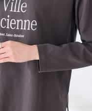 K2KAG15035 a.v.v(アー・ヴェ・ヴェ) アソート ロゴ プリント 長袖 Tシャツ ダークグレー