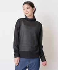 K2KAS05024 a.v.v(アー・ヴェ・ヴェ) シアーハイネックトップス ブラック