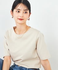K2KGA50034 a.v.v(アー・ヴェ・ヴェ) 【接触冷感/UVカット】大人のリッチTシャツ グレージュ