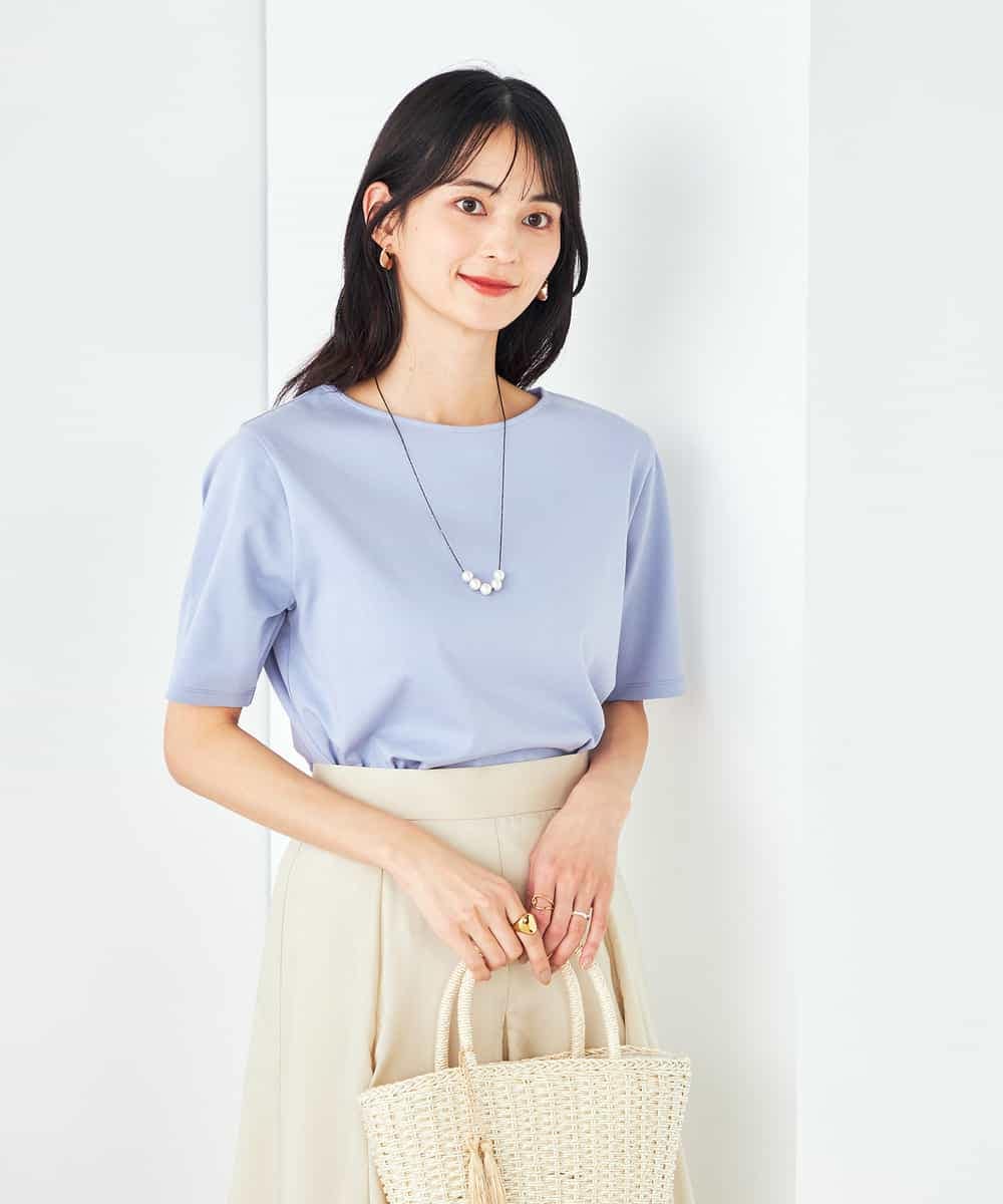 K2KGA50034 a.v.v(アー・ヴェ・ヴェ) 【接触冷感/UVカット】大人のリッチTシャツ オレンジ