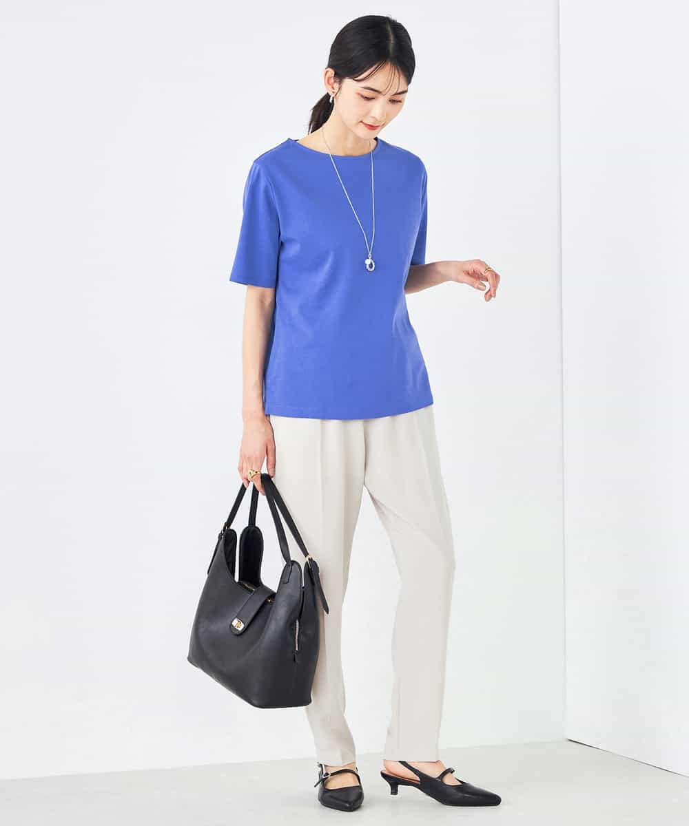 K2KGA50034 a.v.v(アー・ヴェ・ヴェ) 【接触冷感/UVカット】大人のリッチTシャツ オレンジ