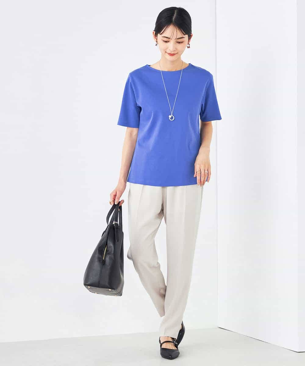 K2KGA50034 a.v.v(アー・ヴェ・ヴェ) 【接触冷感/UVカット】大人のリッチTシャツ オレンジ