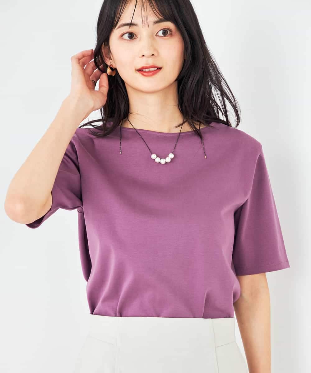 K2KGA50034 a.v.v(アー・ヴェ・ヴェ) 【接触冷感/UVカット】大人のリッチTシャツ オレンジ