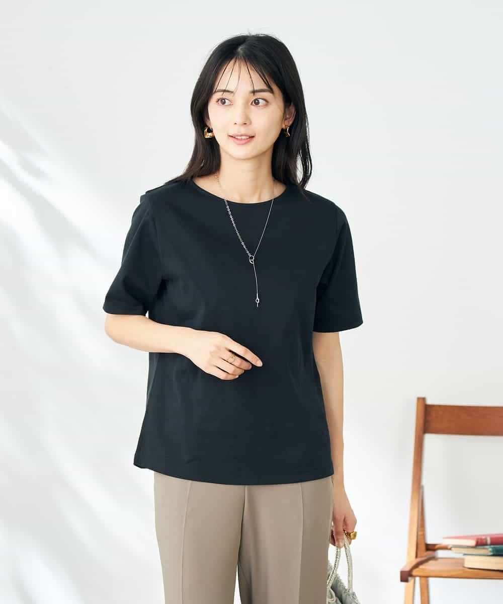 K2KGA50034 a.v.v(アー・ヴェ・ヴェ) 【接触冷感/UVカット】大人のリッチTシャツ オレンジ