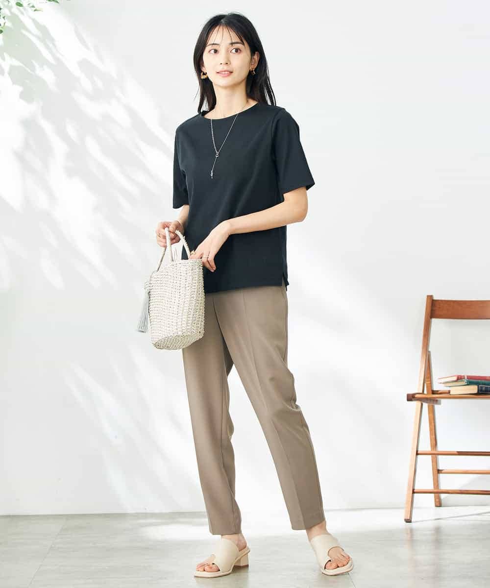 K2KGA50034 a.v.v(アー・ヴェ・ヴェ) 【接触冷感/UVカット】大人のリッチTシャツ オレンジ