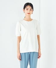 K2KGA52034 a.v.v(アー・ヴェ・ヴェ) 【接触冷感/UVカット】パール調ネックトップス ホワイト