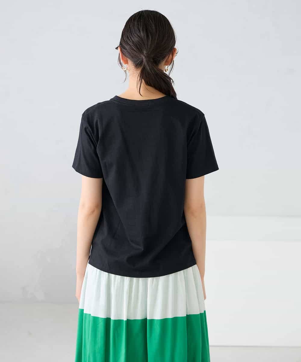 K2KGD28029 a.v.v(アー・ヴェ・ヴェ) 【UVカット/接触冷感】コンパクトロゴTシャツ グレージュ