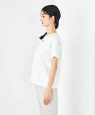 K2KHA54034 a.v.v(アー・ヴェ・ヴェ) 【コットン100%】コンパクト刺繍ロゴTシャツ グレージュ