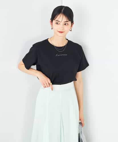 K2KHA54034  【コットン100%】コンパクト刺繍ロゴTシャツ