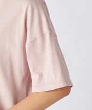 K2KHA68034 a.v.v(アー・ヴェ・ヴェ) 【接触冷感/UVカット】ボートネックロゴTシャツ ピンク