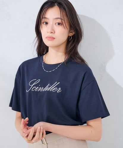 K2KHD55029  【接触冷感/UVカット/コットン100%】ロゴゆるTシャツ