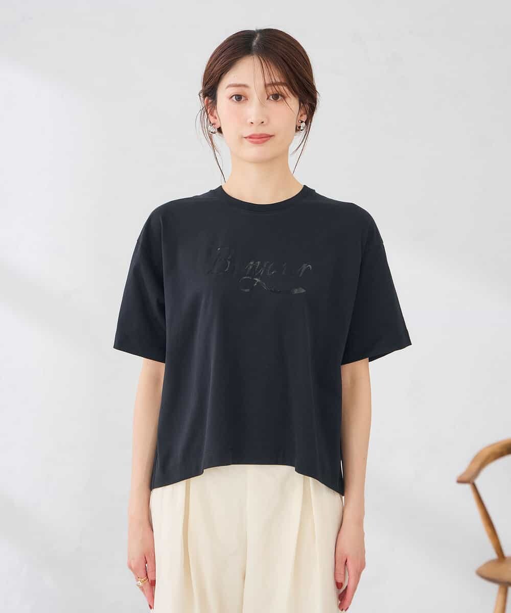K2KID48035 a.v.v(アー・ヴェ・ヴェ) 【接触冷感】クロップドロゴTシャツ ホワイト