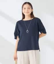 K2KID49039 a.v.v(アー・ヴェ・ヴェ) タックスリーブトップス ネイビー