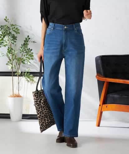 K2LAD04059  ストレッチデニムストレートパンツ