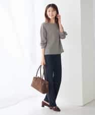 K2LAG04059 a.v.v(アー・ヴェ・ヴェ) ストレッチデニムストレートパンツ ブルー