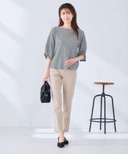 K2LDD01049 a.v.v(アー・ヴェ・ヴェ) ハイパーストレッチスリムパンツ ブラック