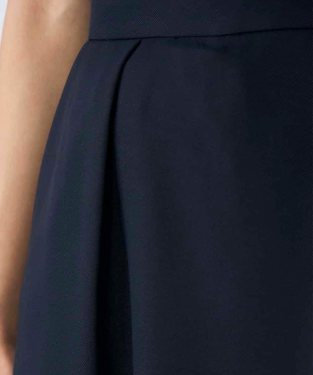 K2LDD22059 a.v.v(アー・ヴェ・ヴェ) アシメクロップドパンツ ネイビー