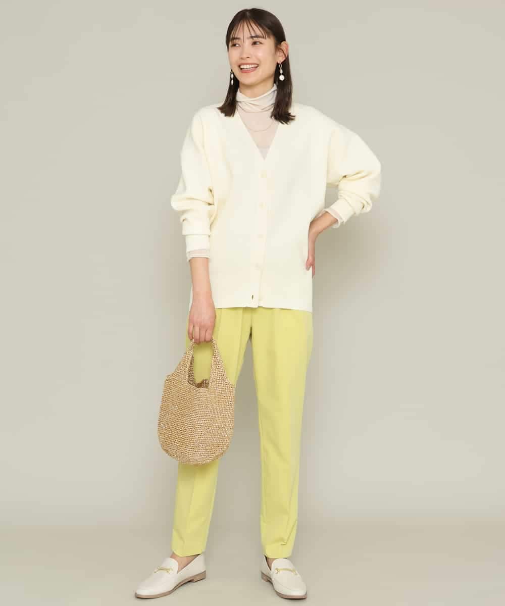 K2LFS04049 a.v.v(アー・ヴェ・ヴェ) 【イージーケア/美脚】美楽るイージーテーパードパンツ ブラック
