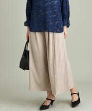K2LFS16059 a.v.v(アー・ヴェ・ヴェ) サイドプリーツワイドパンツ ベージュ