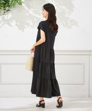 K2PHA03059 a.v.v(アー・ヴェ・ヴェ) バックティアードワンピース【WEB限定】 ブラック