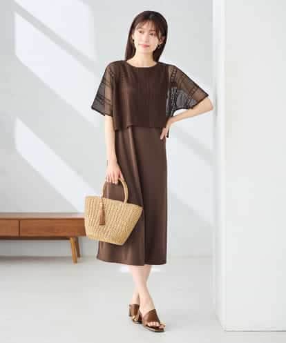 K2PHD03069 a.v.v メッシュレイヤードワンピース