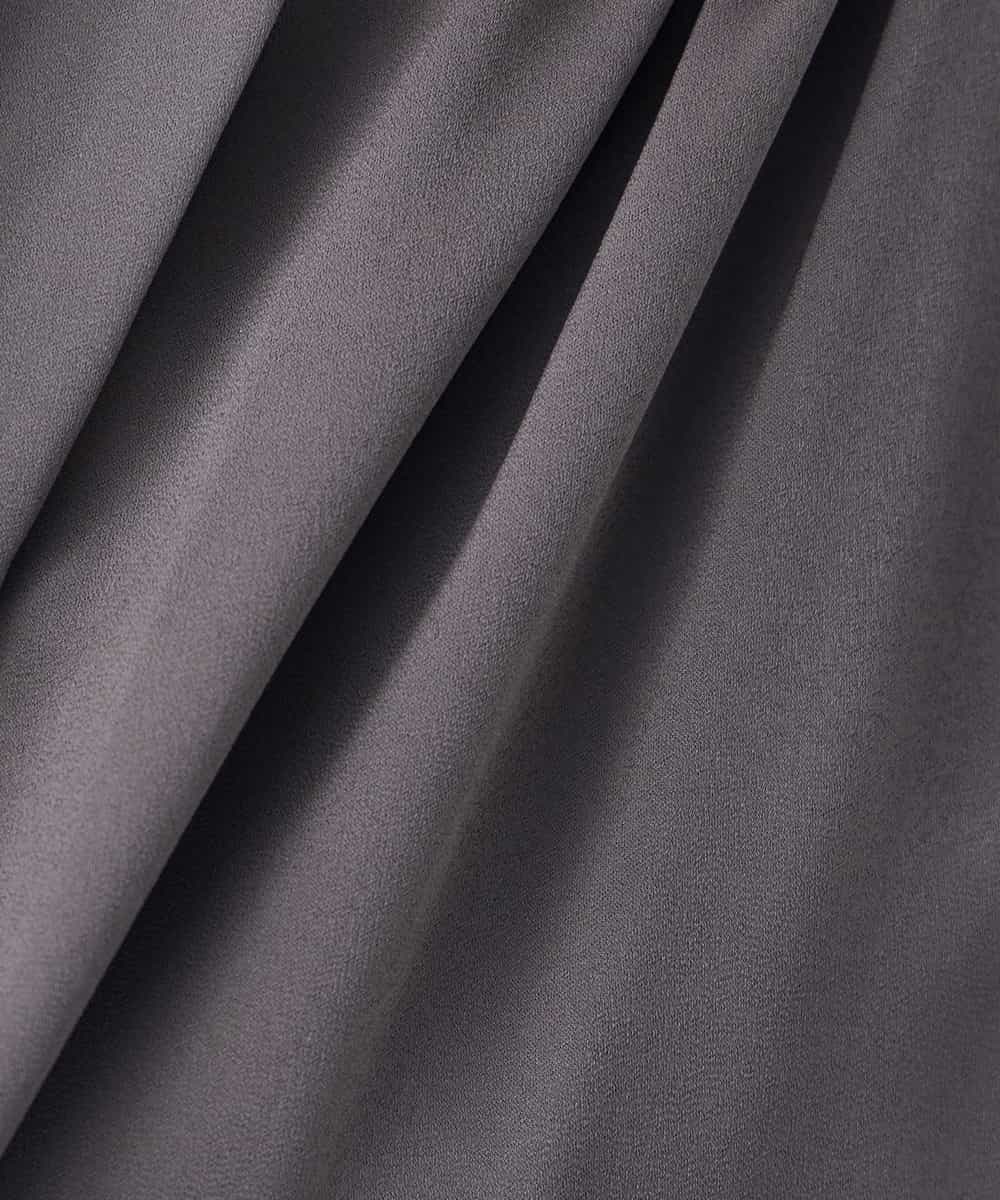 K3BGD05039 a.v.v Elmi(アー・ヴェ・ヴェ) 【低身長サイズ】サテンギャザーブラウス【接触冷感/UVカット/吸水速乾/イージーケア】 ライトイエロー