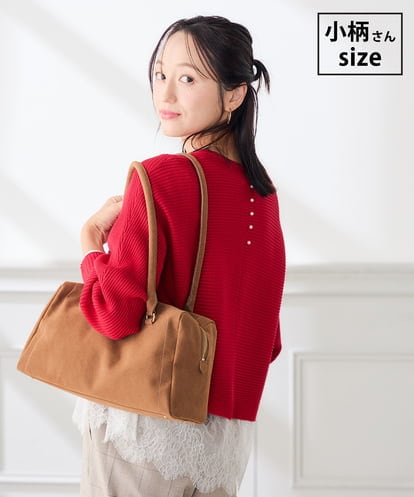 K3FLD37049 a.v.v Elmi 【低身長サイズ】バックパール ショート丈 ニット