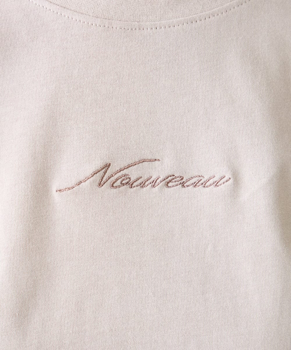 K3KGD28029 a.v.v Elmi(アー・ヴェ・ヴェ) 【低身長サイズ/UVカット/接触冷感】コンパクトロゴTシャツ グレージュ