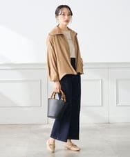 K3KGD28029 a.v.v Elmi(アー・ヴェ・ヴェ) 【低身長サイズ/UVカット/接触冷感】コンパクトロゴTシャツ グレージュ