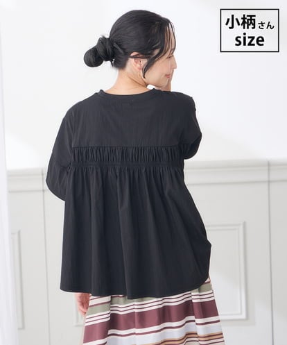 K3KID78044  【低身長サイズ】バックシャーリングTシャツ