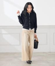 K3KKD04035 a.v.v Elmi(アー・ヴェ・ヴェ) 【低身長サイズ/n.n.days様ご紹介】ストレッチ レース トップス アイボリー