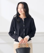 K3KKD04035 a.v.v Elmi(アー・ヴェ・ヴェ) 【低身長サイズ/n.n.days様ご紹介】ストレッチ レース トップス アイボリー