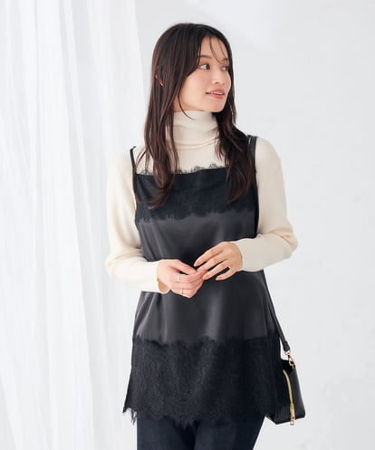 K6FAG19039  【WEB限定/洗える】リブ タートル ネック ニット